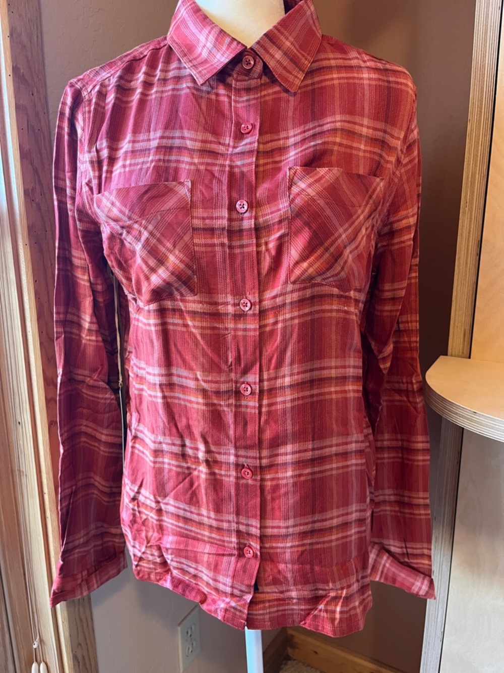 Mountain Khakis Red Casual Button Down Shirt